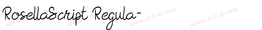 RosellaScript Regula字体转换